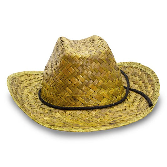Colorful Straw Cowboy Hats (12 Per pack)