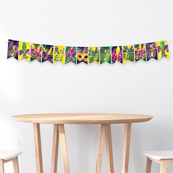 Mardi Gras Masks Foil Streamer