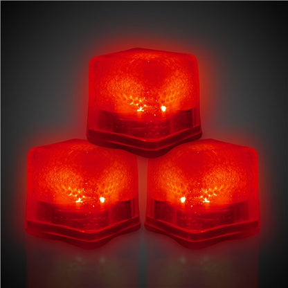 Red LED Ice Cubes (12 Per pack)