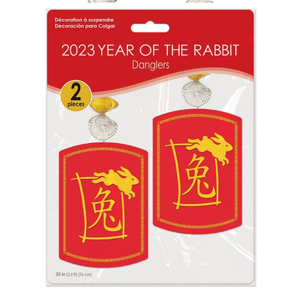 Year of the Rabbit Danglers (2 Per pack)