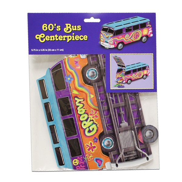 60's Hippie Bus 9 3/4" Centerpiece