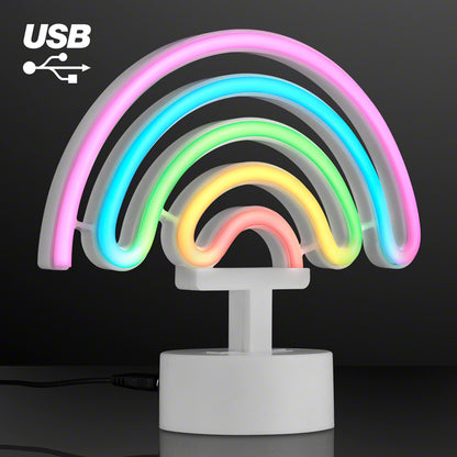 Neon LED Rainbow USB Tabletop Light