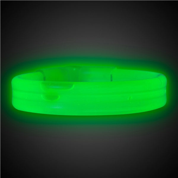 Green Triple Wide Glow Bracelets(25 Per pack)