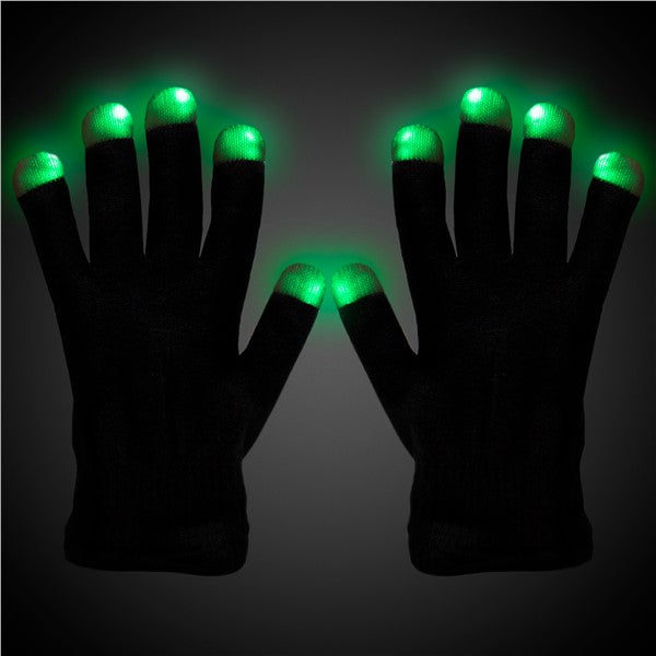 LED Black Rave Gloves