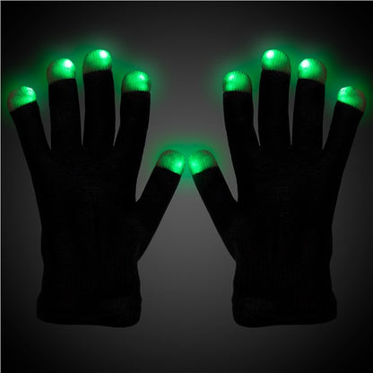 LED Black Rave Gloves