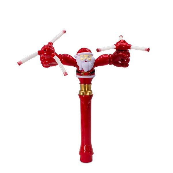 LED Santa Swivel Arms Spinner Wand