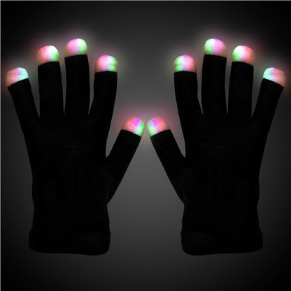 LED Black Rave Gloves