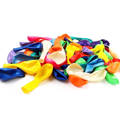 Assorted Color Latex 12" Balloons (100 Per pack)