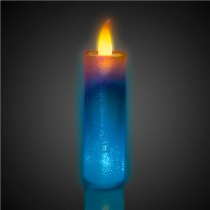 LED Flameless Multi-Color Glitter Candle