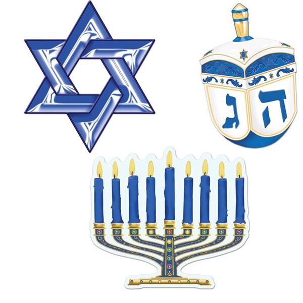 Hanukkah Cutouts (3 per pack)