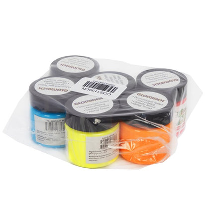 Assorted Glominex Glow Paint Jars (6 Per pack)