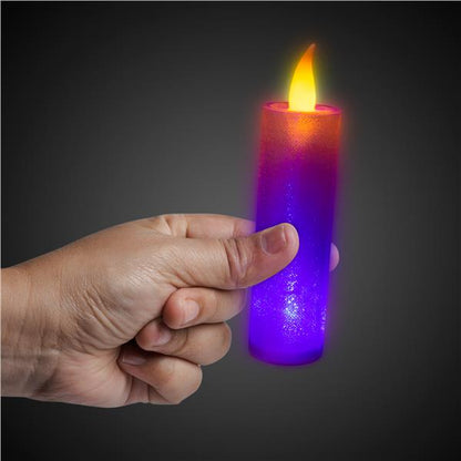 LED Flameless Multi-Color Glitter Candle