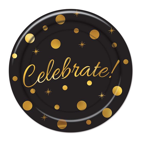 Celebrate 9" Plates (8 Per pack)