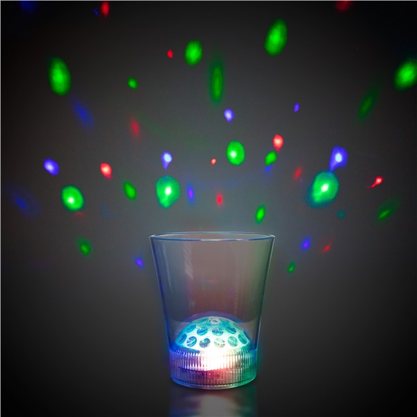 LED Disco Ball 8 oz. Rocks Glass