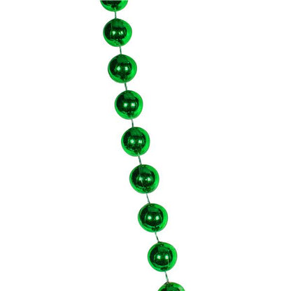 Green 33" 12mm Bead Necklaces (12 Per pack)