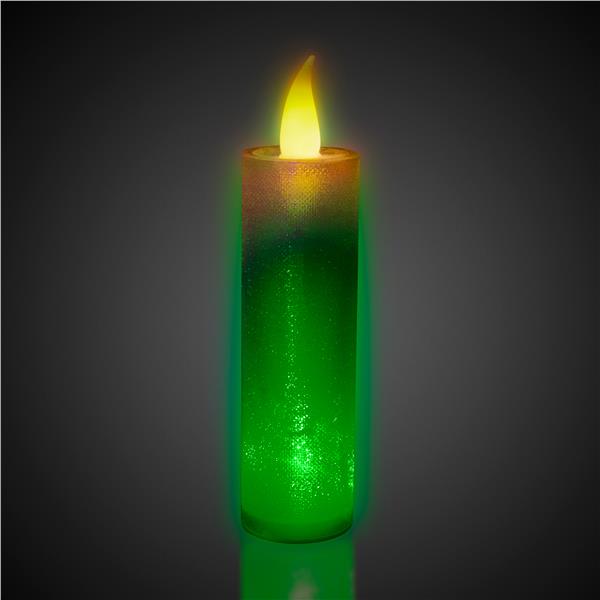 LED Flameless Multi-Color Glitter Candle