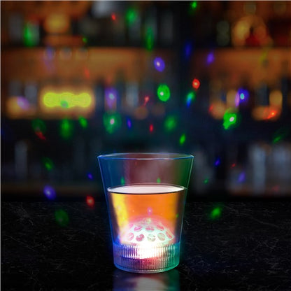 LED Disco Ball 8 oz. Rocks Glass