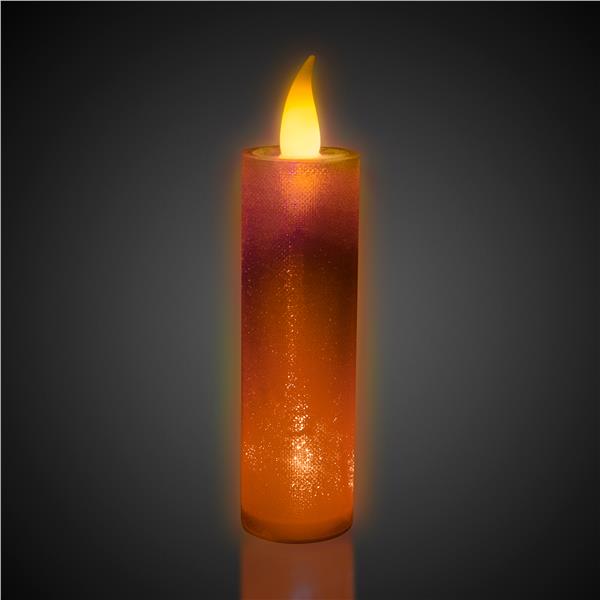 LED Flameless Multi-Color Glitter Candle