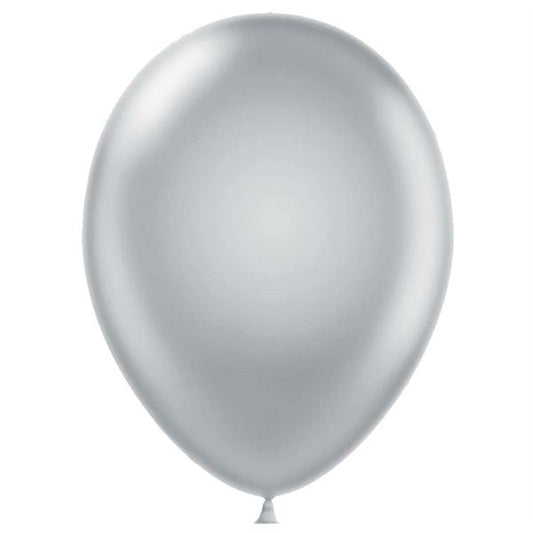 Silver Latex 12" Balloons (100 per pack)