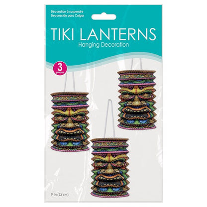 Tiki Paper Lanterns (3 Per pack)