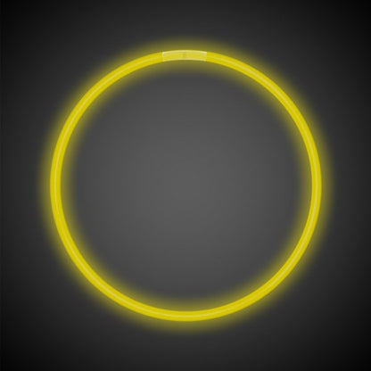 Yellow 22" Glow Necklaces (50 Per pack)