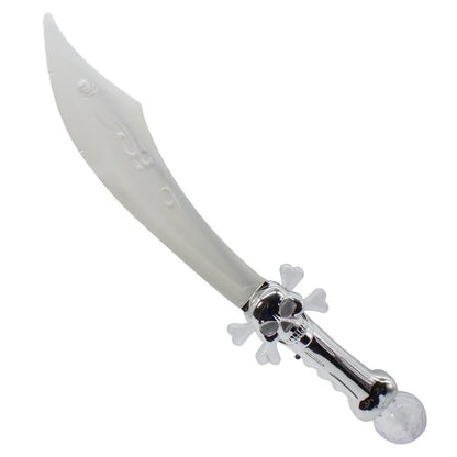 LED Crystal & Crossbones Skull Sword