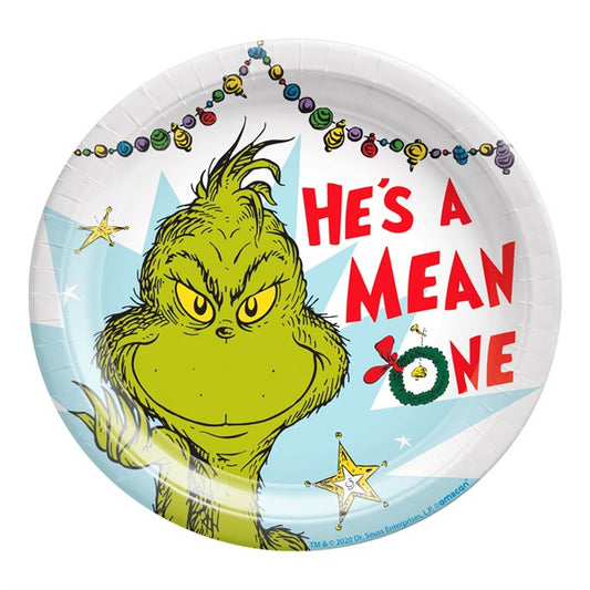Merry Grinchmas 7" Plates (8 Per pack)