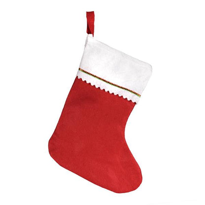 Red Felt 15" Christmas Stockings (12 Per pack)