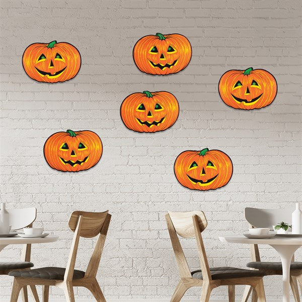 Jack-O-Lantern Cutouts (6 Per pack)