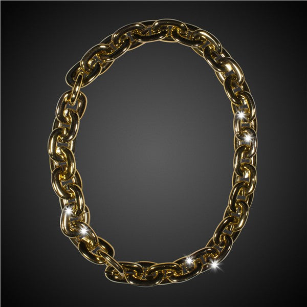 LED Gold Chain Link Necklace