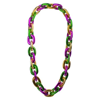 LED Mardi Gras Chain Link Necklace