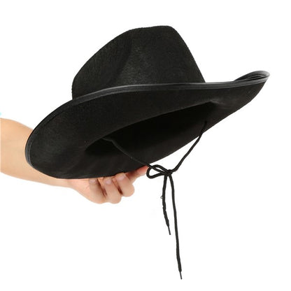 Black Felt Studded Cowboy Hat