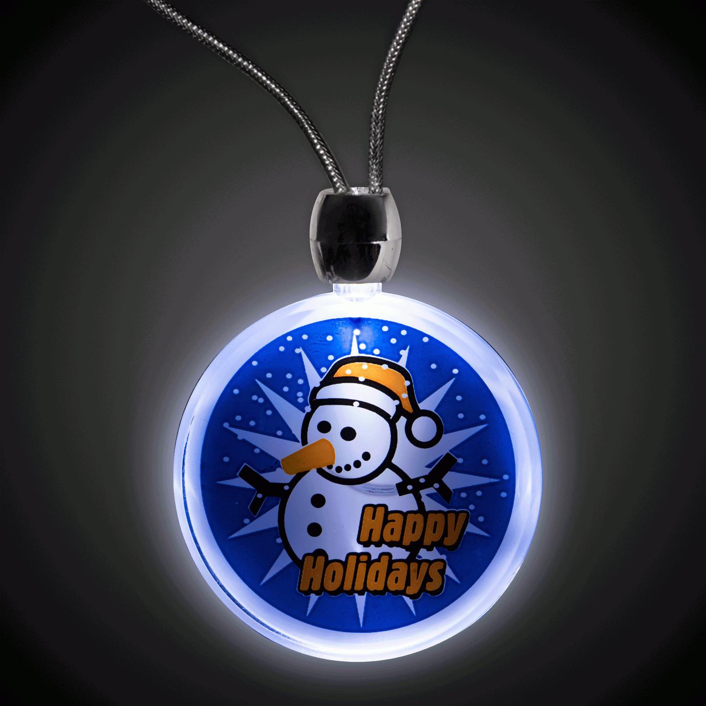 LED Happy Holidays Necklace