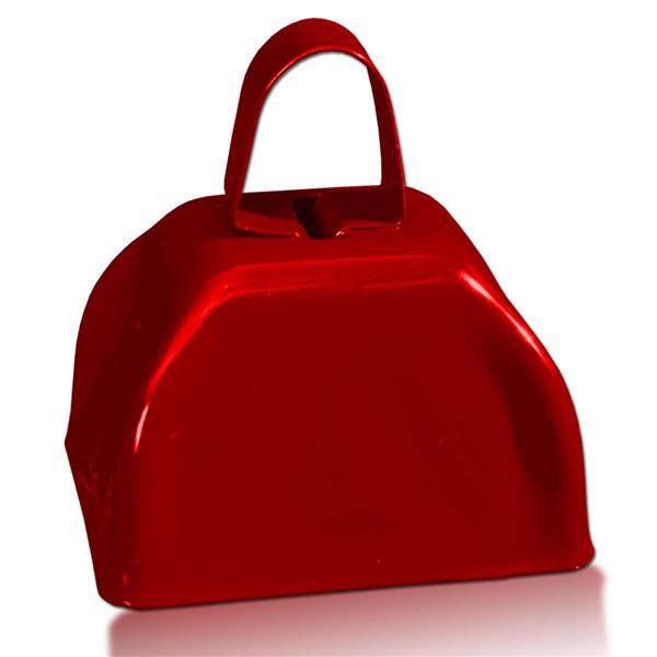 Red Metal Cowbells (12 Per pack)