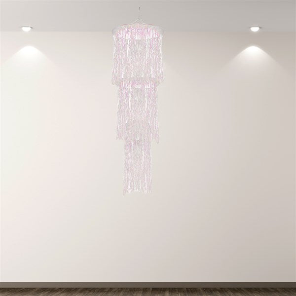 Silver Fringe Chandelier