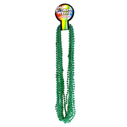 Green 7mm Bead 33" Necklaces (12 Per pack)