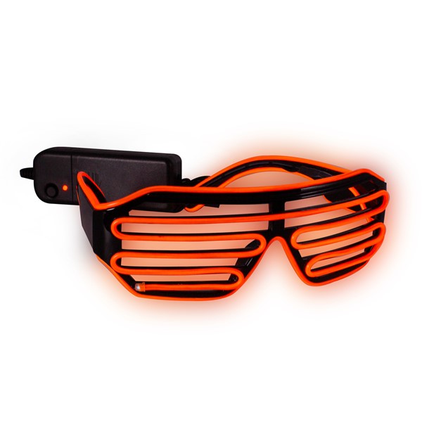 Orange EL Wire Slotted Shades