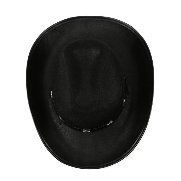 Black Felt Studded Cowboy Hat