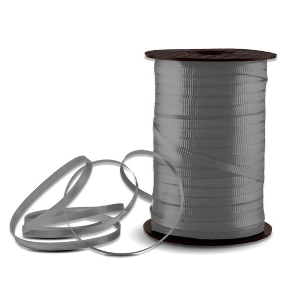 Silver Crimped Curling Ribbon (500 yard roll)