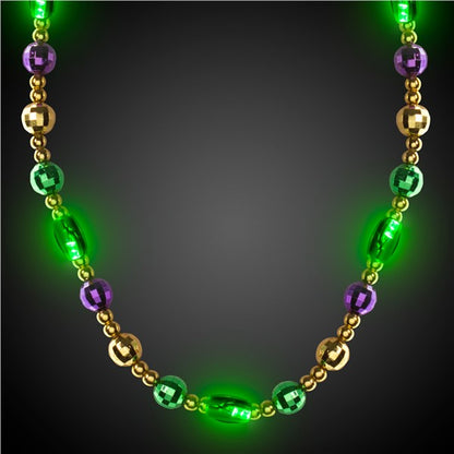 LED Mardi Gras 34" Bead Necklace