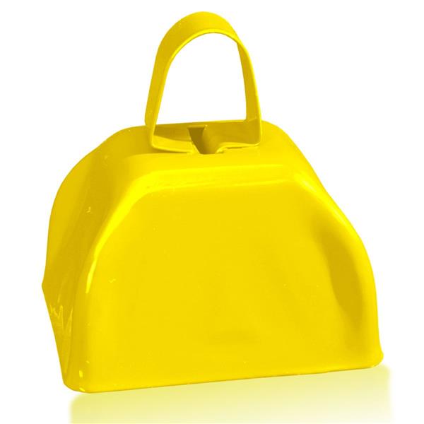 Yellow Metal Cowbells (12 Per pack)