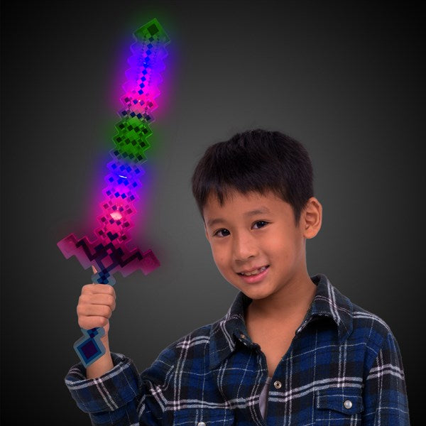 LED Blue Pixel Sword