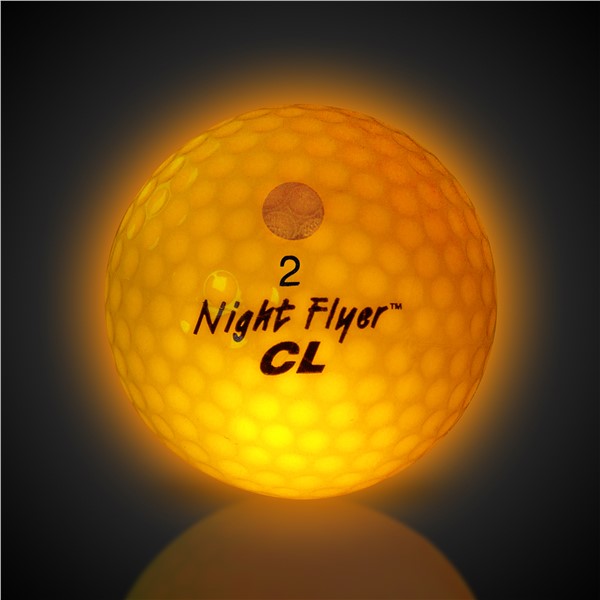 Night Flyer LED Yellow Constant-On Golf Ball