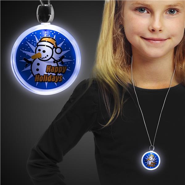 LED Happy Holidays Necklace