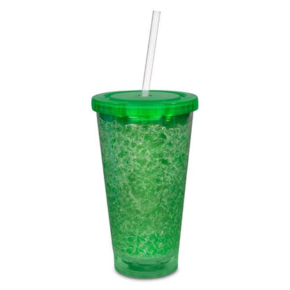 LED Green Crystal 16 oz Tumbler