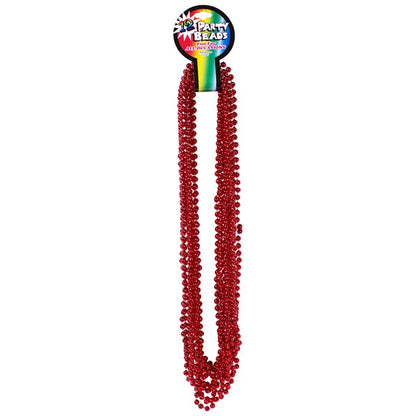 Red 7mm Bead 33" Necklaces