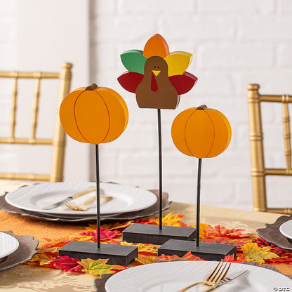 Thanksgiving Pedestal Tabletop Decorations