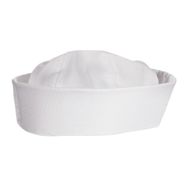 White Cloth Sailor Hats (12 Per pack)