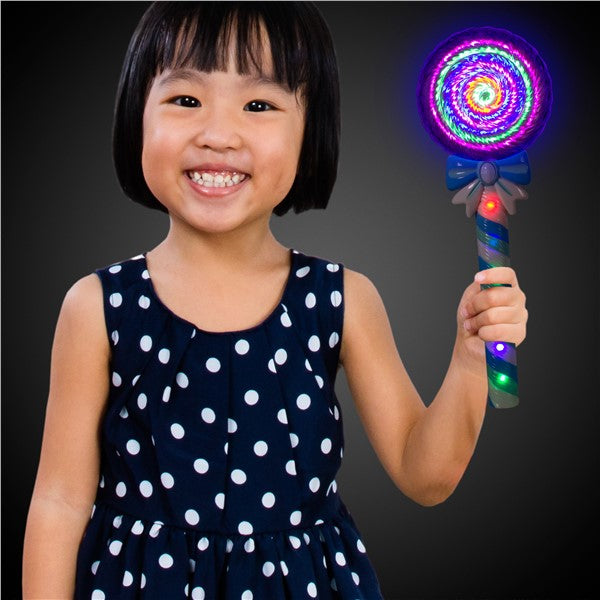 LED Blue Lollipop Wand