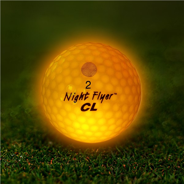 Night Flyer LED Yellow Constant-On Golf Ball